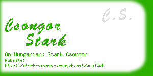 csongor stark business card